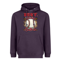 Plum Busy raising ballers Heavyweight Hoodie - HowdyJamesFarm
