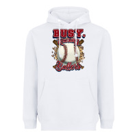White Busy raising ballers Heavyweight Hoodie - HowdyJamesFarm