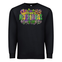 Black happy mardi gras yall Premium Sweatshirt - CowGirlArtShop