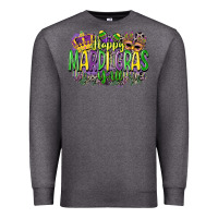 Charcoal Heather happy mardi gras yall Premium Sweatshirt - CowGirlArtShop