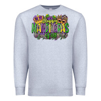 Heather Grey happy mardi gras yall Premium Sweatshirt - CowGirlArtShop