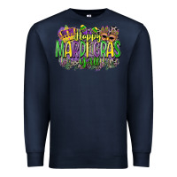 Navy happy mardi gras yall Premium Sweatshirt - CowGirlArtShop