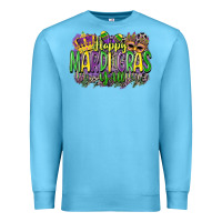 Ocean Blue happy mardi gras yall Premium Sweatshirt - CowGirlArtShop