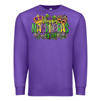 Purple happy mardi gras yall Premium Sweatshirt - CowGirlArtShop