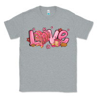 Heather Grey love mexican conchas valentines day Classic Tee - MaliasSmallBusiness