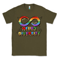 Army Green neurodiversity Classic Tee - JahusDesignShop