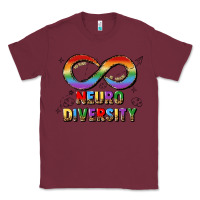 Burgundy neurodiversity Classic Tee - JahusDesignShop