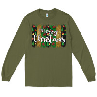 Army Green merry christmas Long Sleeve Tee - JahusDesignShop