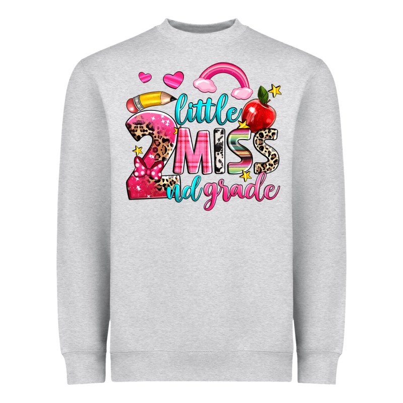 Little Miss Second Grade Heavyweight Sweatshirt by NancyCooperArtShop | Teevron