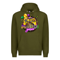 Army Green mardi gras gamer Premium Hoodie - CowGirlArtShop