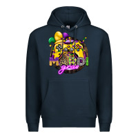 Navy mardi gras gamer Premium Hoodie - CowGirlArtShop