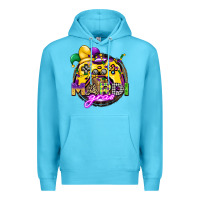 Ocean Blue mardi gras gamer Premium Hoodie - CowGirlArtShop
