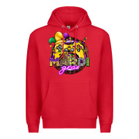 Red mardi gras gamer Premium Hoodie - CowGirlArtShop