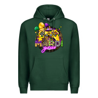 Sports Green mardi gras gamer Premium Hoodie - CowGirlArtShop