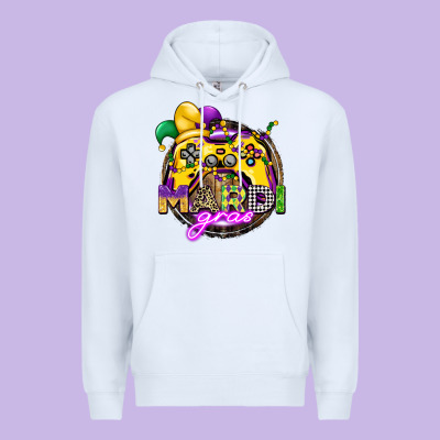 Mardi Gras Gamer Premium Hoodie Designed By Cowgirlartshop