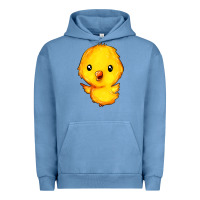 Pigment Pebble Blue chick Urban Hoodie - FaDigitalArtStudio