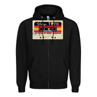 Black vintage 1990 60th birthday cassette 30 years old 60 years Zipper Hoodie - Bettercallsaul