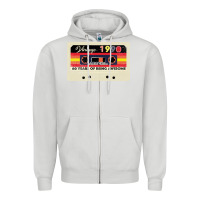 Dove Grey vintage 1990 60th birthday cassette 30 years old 60 years Zipper Hoodie - Bettercallsaul