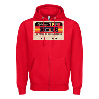 Red vintage 1990 60th birthday cassette 30 years old 60 years Zipper Hoodie - Bettercallsaul