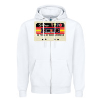 White vintage 1990 60th birthday cassette 30 years old 60 years Zipper Hoodie - Bettercallsaul