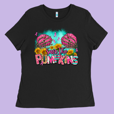 Save The Pumpkins Ladies Tee Designed By Adodesignshop