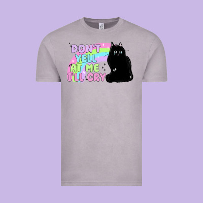 Dont Yell At Me Ill Cry Vintage Tee Designed By Maliassmallbusiness