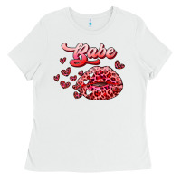White babe with kiss Ladies Tee - RanaPortraitStore