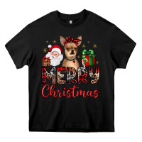 Black merry christmas chihuahua Heavy Core Tee - JahusDesignShop