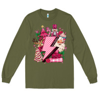 Pink Christmas Lightning Bolt Long Sleeve Tee | Teevron