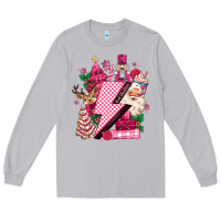 Moon Dust pink christmas lightning bolt Long Sleeve Tee - MaliasSmallBusiness