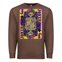Chestnut joker mardi gras skeleton Premium Sweatshirt - CowGirlArtShop