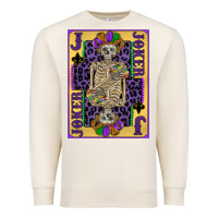 Sandshell joker mardi gras skeleton Premium Sweatshirt - CowGirlArtShop