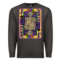 Joker Mardi Gras Skeleton Premium Sweatshirt | Teevron