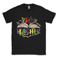 Black teacher mardi gras Classic Tee - MaliasSmallBusiness