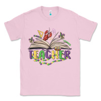 Bubblegum Pink teacher mardi gras Classic Tee - MaliasSmallBusiness