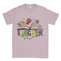 Lilac teacher mardi gras Classic Tee - MaliasSmallBusiness