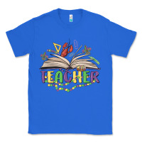 True Royal teacher mardi gras Classic Tee - MaliasSmallBusiness