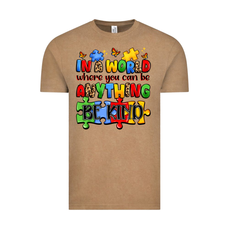 In A World Where You Can Be Anything Be Kind Vintage Tee by JahusDesignShop | Teevron