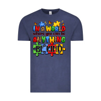 Vintage Denim in a world where you can be anything be kind Vintage Tee - JahusDesignShop