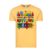Vintage Mustard in a world where you can be anything be kind Vintage Tee - JahusDesignShop