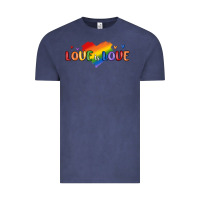 Vintage Denim love is love lgbtq Vintage Tee - MaliasSmallBusiness