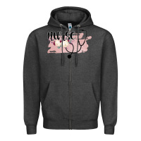 Charcoal Heather Nurse Floral Zipper Hoodie - Bettercallsaul