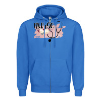 True Royal Nurse Floral Zipper Hoodie - Bettercallsaul