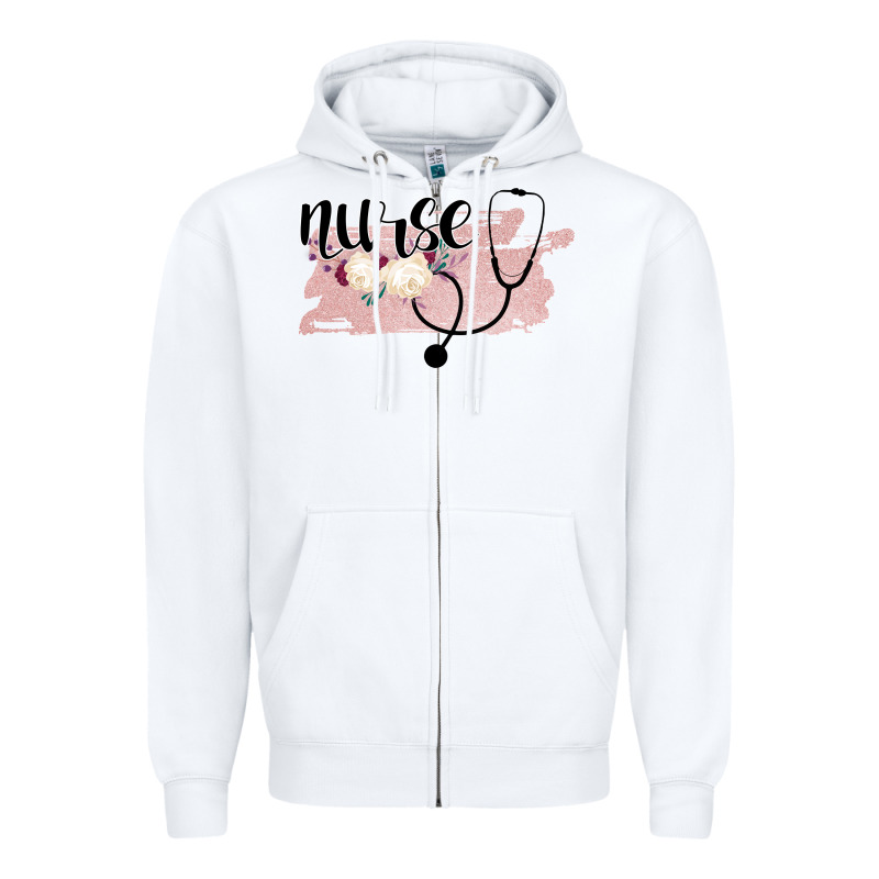 Nurse Floral Zipper Hoodie by Bettercallsaul | Teevron