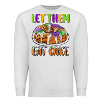 Oatmeal Heather let them eat cake Premium Sweatshirt - CowGirlArtShop
