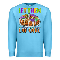 Ocean Blue let them eat cake Premium Sweatshirt - CowGirlArtShop