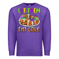 Purple let them eat cake Premium Sweatshirt - CowGirlArtShop