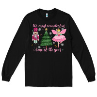 Black the most wonderful time of the year Long Sleeve Tee - MaliasSmallBusiness