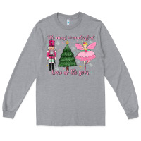 Heather Grey the most wonderful time of the year Long Sleeve Tee - MaliasSmallBusiness