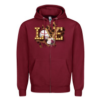 Love Softball Zipper Hoodie | Teevron